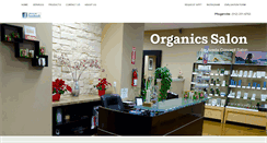 Desktop Screenshot of organicssalon.com