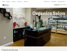 Tablet Screenshot of organicssalon.com